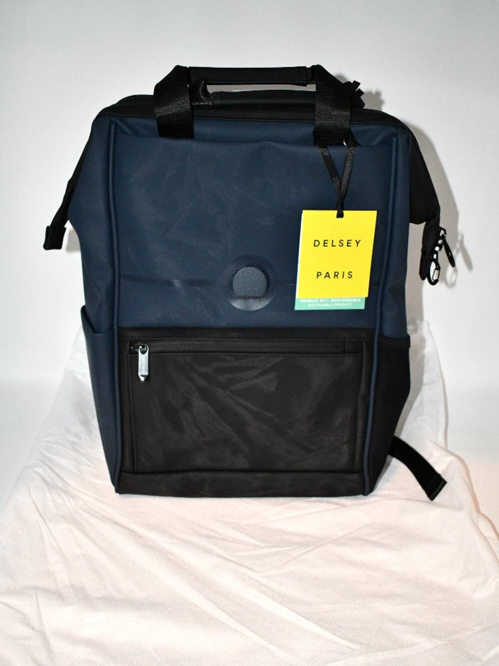 Delsey Paris Turenne Soft Backpack Night Blue #40163261002 NIB Details: Polyest